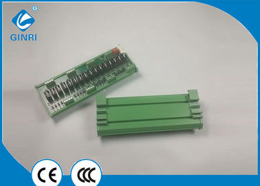 PLCはDCのアンプ板16Channel脱熱器が付いている反干渉回路を制御します
